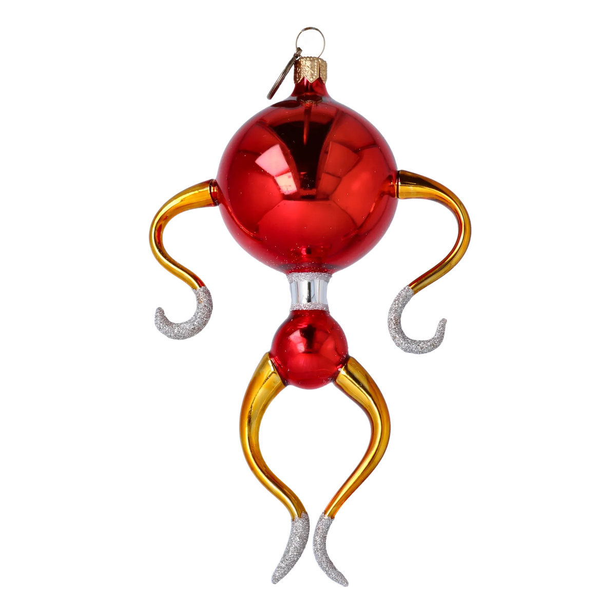 Silent Observer | Hand-Painted Glass Ornament | Blubom 2022-457