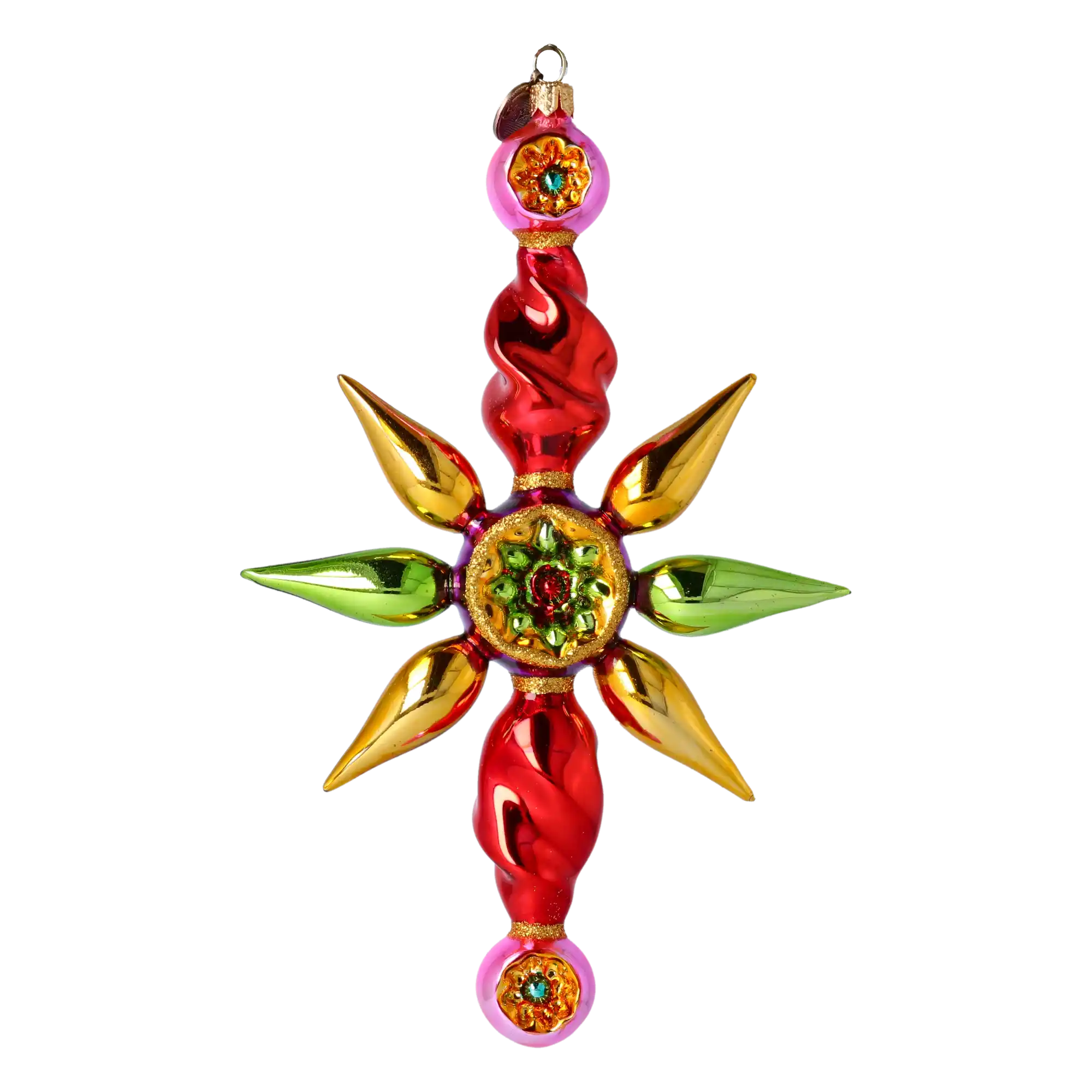 Wisior Gwiazda Szklana Ozdoba