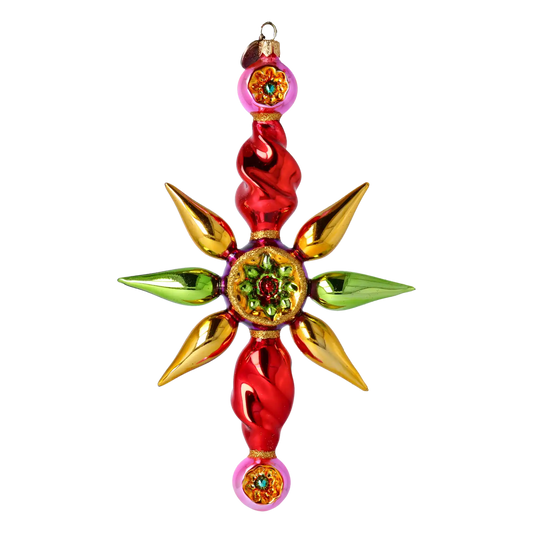 Wisior Gwiazda Szklana Ozdoba