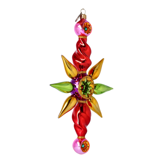 Wisior Gwiazda Szklana Ozdoba