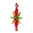 Load image into Gallery viewer, Arctic Starburst Star Handmade Glass Christmas ornament free blowing 2022-460
