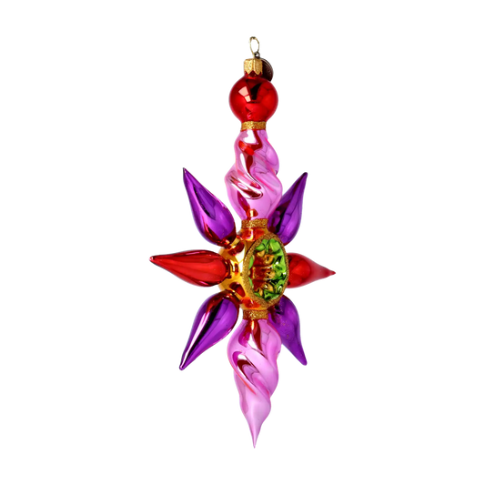 Wisior Gwiazda Szklana Ozdoba