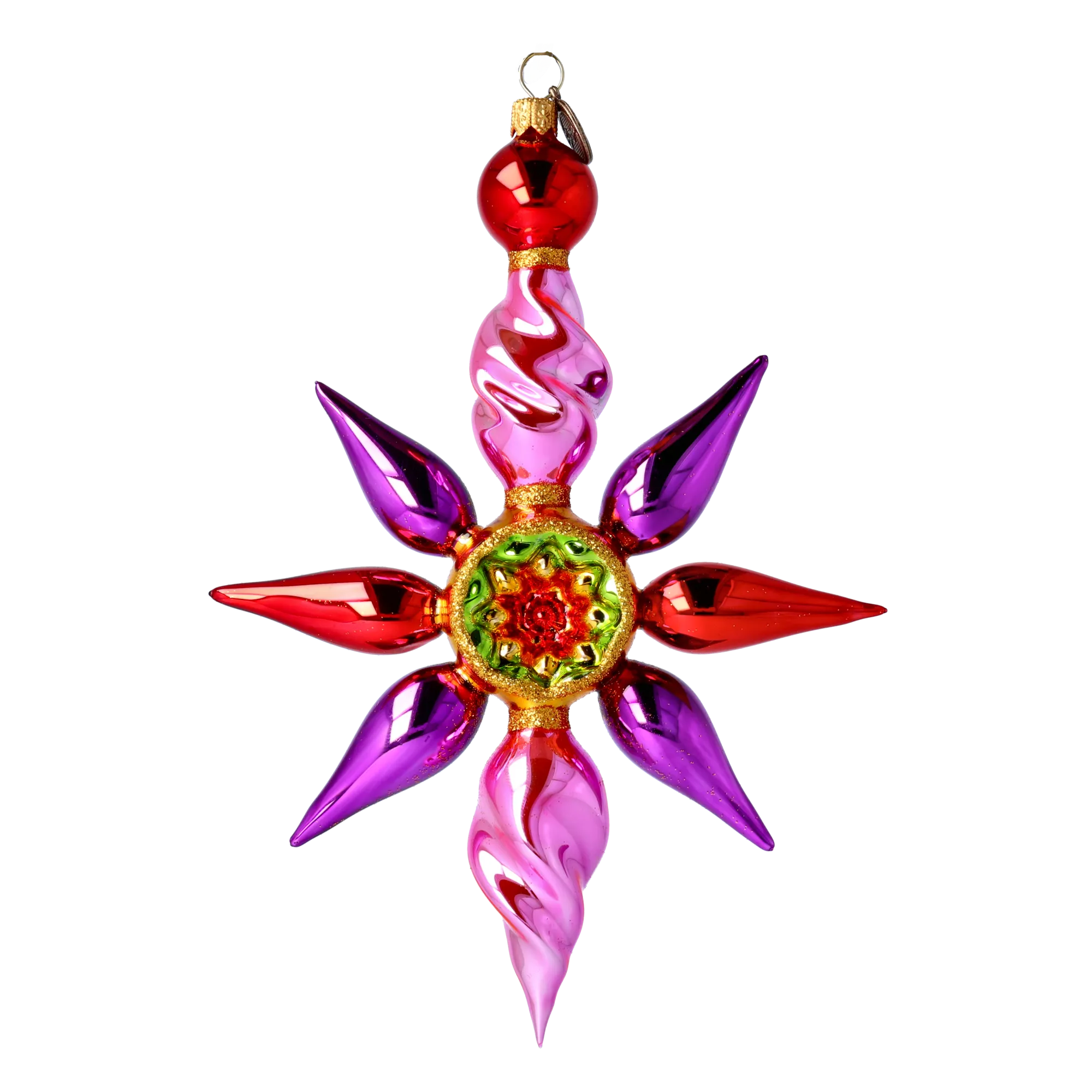 Aurora Star  Handmade Glass Christmas ornament 2022-461