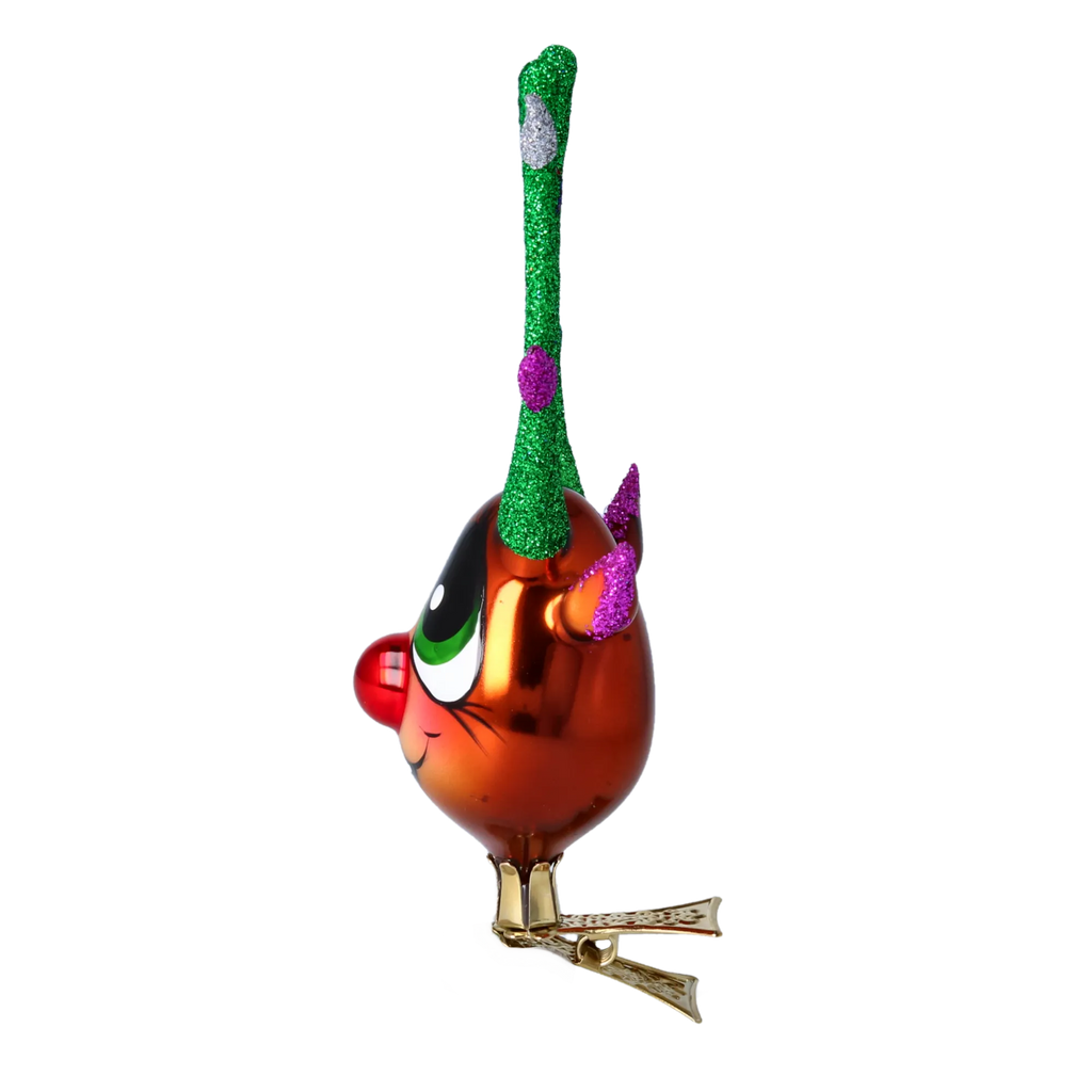 Jovial Forest Scout | Hand-Painted Glass Ornament | Blubom 2022-465
