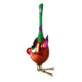 Load image into Gallery viewer, Color Pop Antlers – Reindeer Glass Clip Ornament Handmade Glass Christmas ornament free blowing 2022-465
