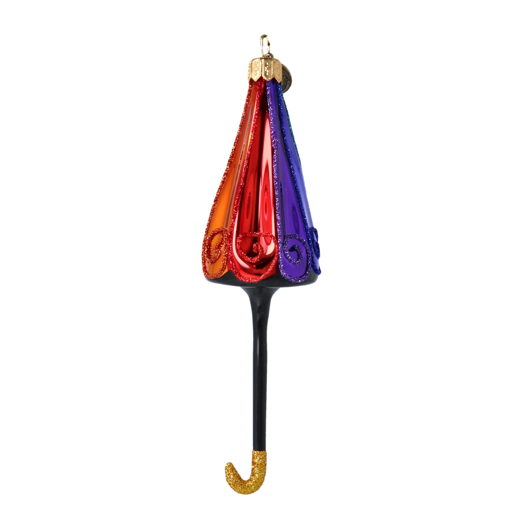 Rainbow Jewel Parasol Premium christmas glass ornament 2022-467
