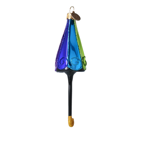 Rainbow Jewel Parasol Premium christmas glass ornament 2022-467