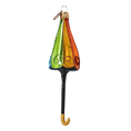 Load image into Gallery viewer, Rainbow Jewel Parasol Premium christmas glass ornament 2022-467
