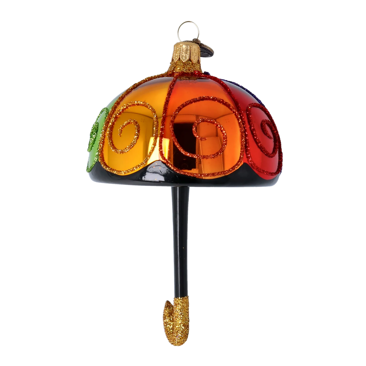 Sunshower Promenade | Hand-Painted Glass Ornament | Blubom 2022-468