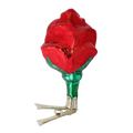 Scarlet Promise | Hand-Painted Glass Ornament | Blubom 2022-469