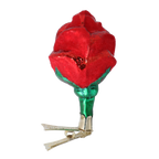 Scarlet Promise | Hand-Painted Glass Ornament | Blubom 2022-469