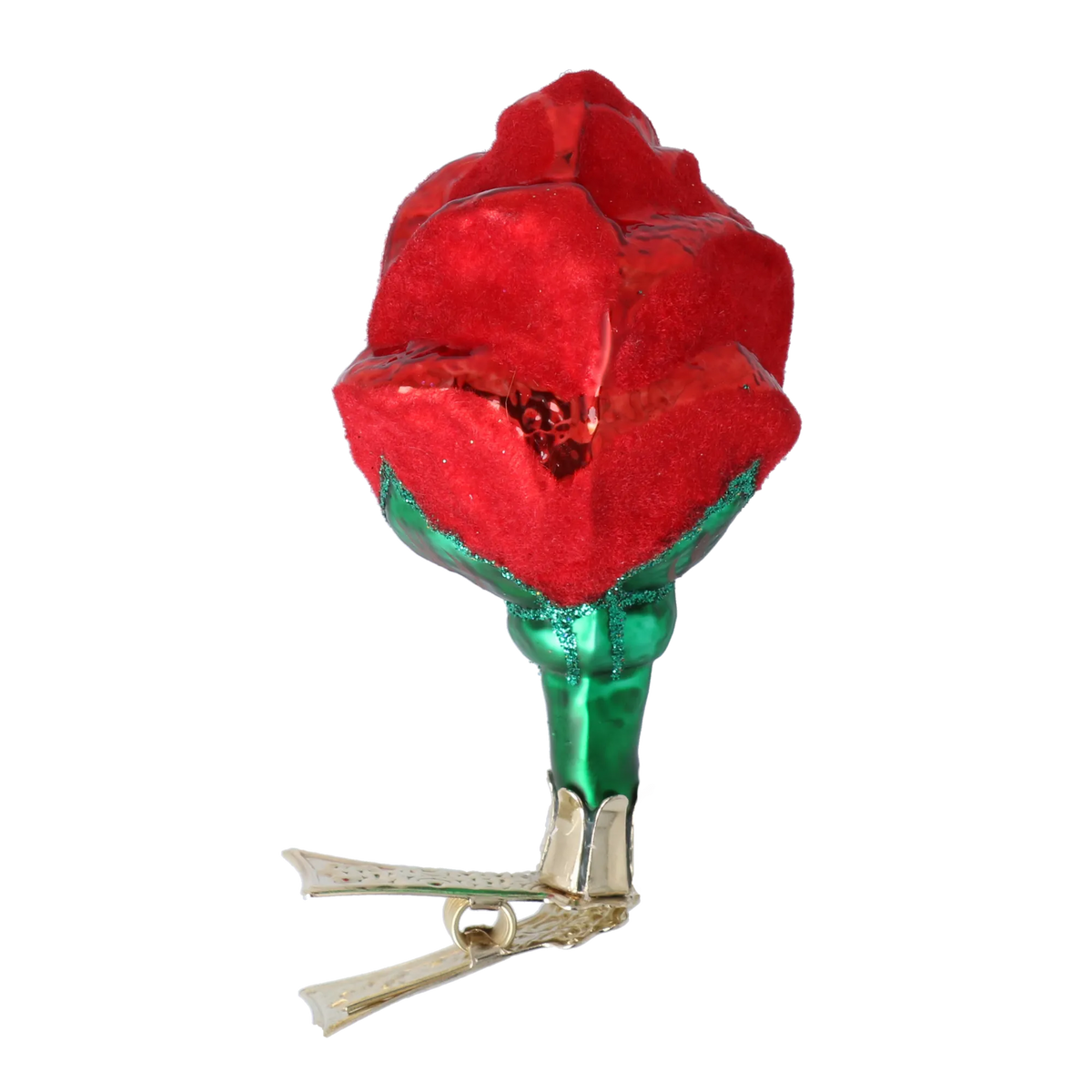 Scarlet Promise | Hand-Painted Glass Ornament | Blubom 2022-469