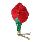 Scarlet Promise | Hand-Painted Glass Ornament | Blubom 2022-469