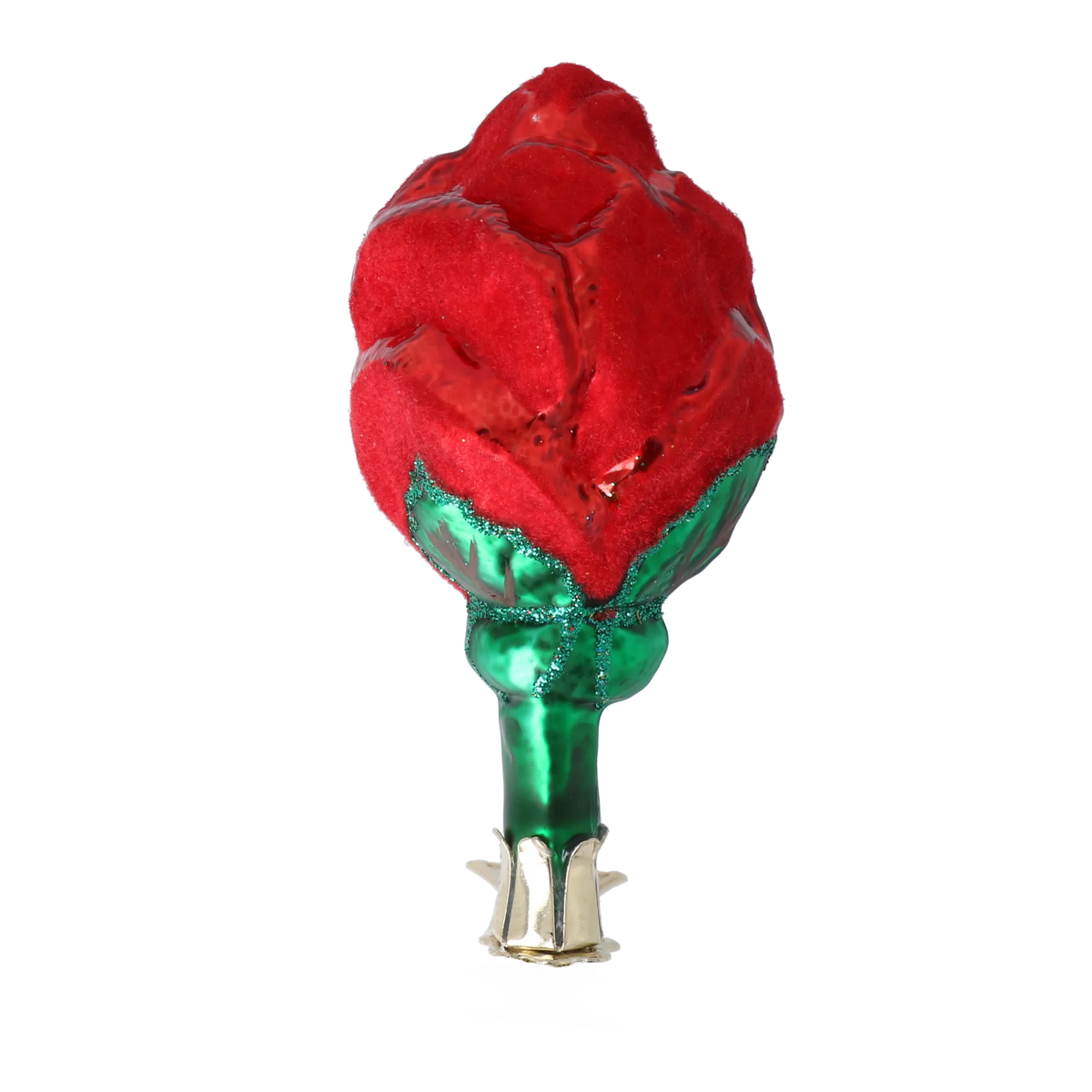 Scarlet Promise | Hand-Painted Glass Ornament | Blubom 2022-469