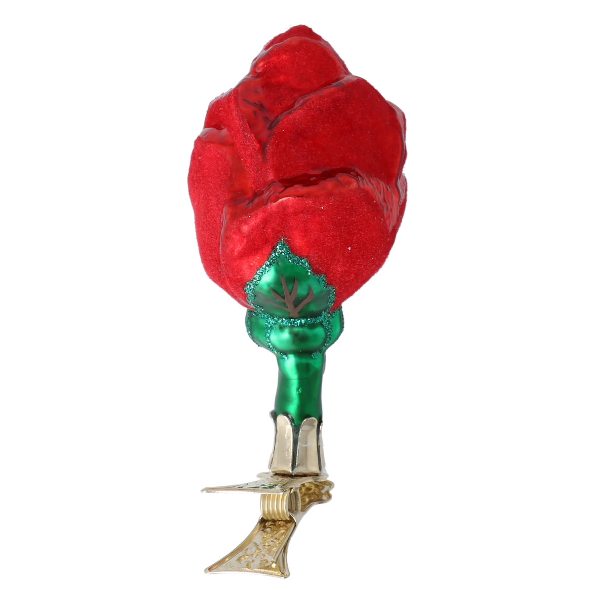 Scarlet Promise | Hand-Painted Glass Ornament | Blubom 2022-469