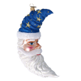 Załaduj obraz do przeglądarki galerii, Magic Moon ornament. Handmade Glass Christmas ornament. 2022-477
