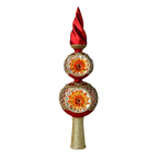 Gilded Solar Zenith | Hand-Painted Glass Ornament | Blubom 2022-479