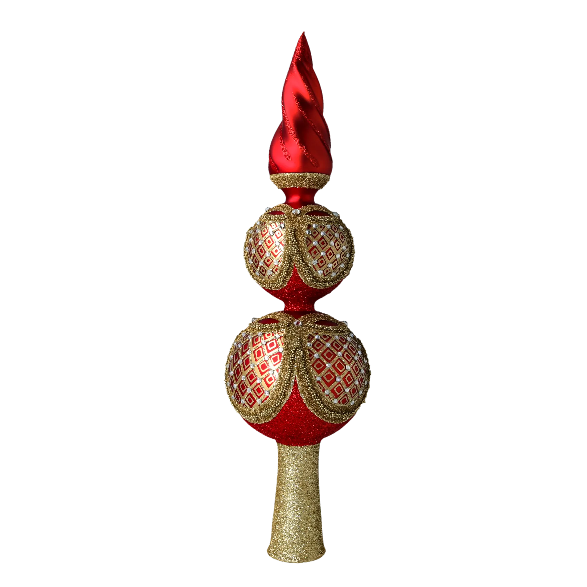 Christmas Glow - Handmade Glass Christmas ornament. 2022-479