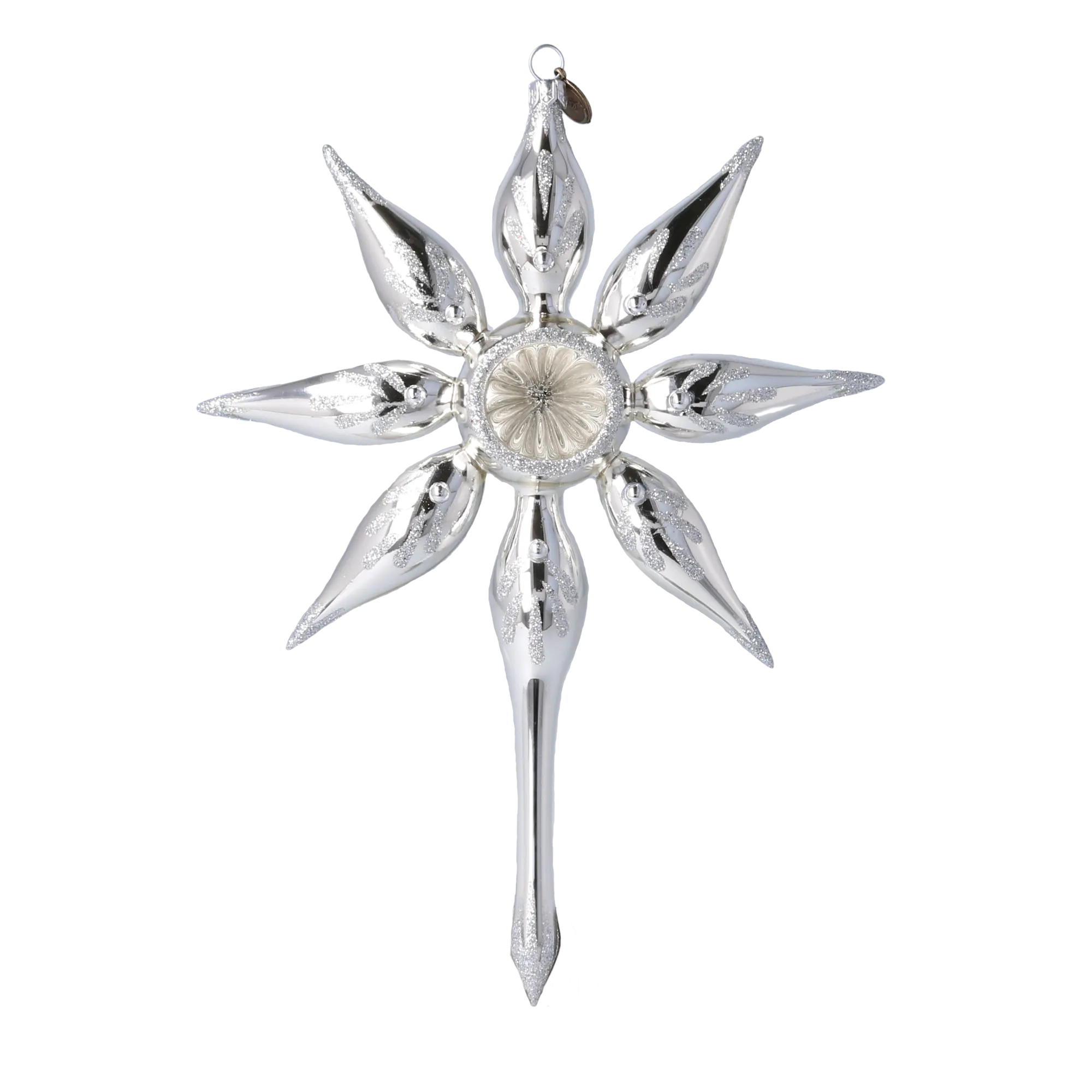 Star of the Fairy Dawn. Handmade Glass Christmas ornament. 2022-480
