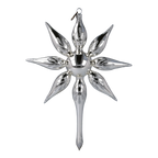 Silver Midnight Silence | Hand-Painted Glass Ornament | Blubom 2022-480