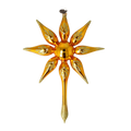 Gilded Zenith Radiance | Hand-Painted Glass Ornament | Blubom 2022-482