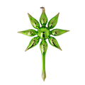 Verdant Solar Zenith | Hand-Painted Glass Ornament | Blubom 2022-483