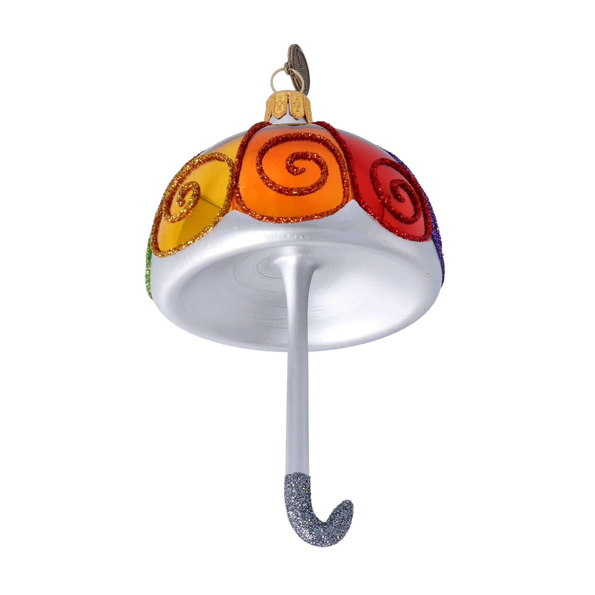 Prismatic Rainbow Parasol Premium christmas glass ornament 2022-488