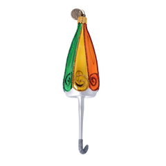 Rainbow Furled Umbrella with Silver Handle