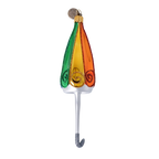 Vivid Rain Song | Hand-Painted Glass Ornament | Blubom 2022-489