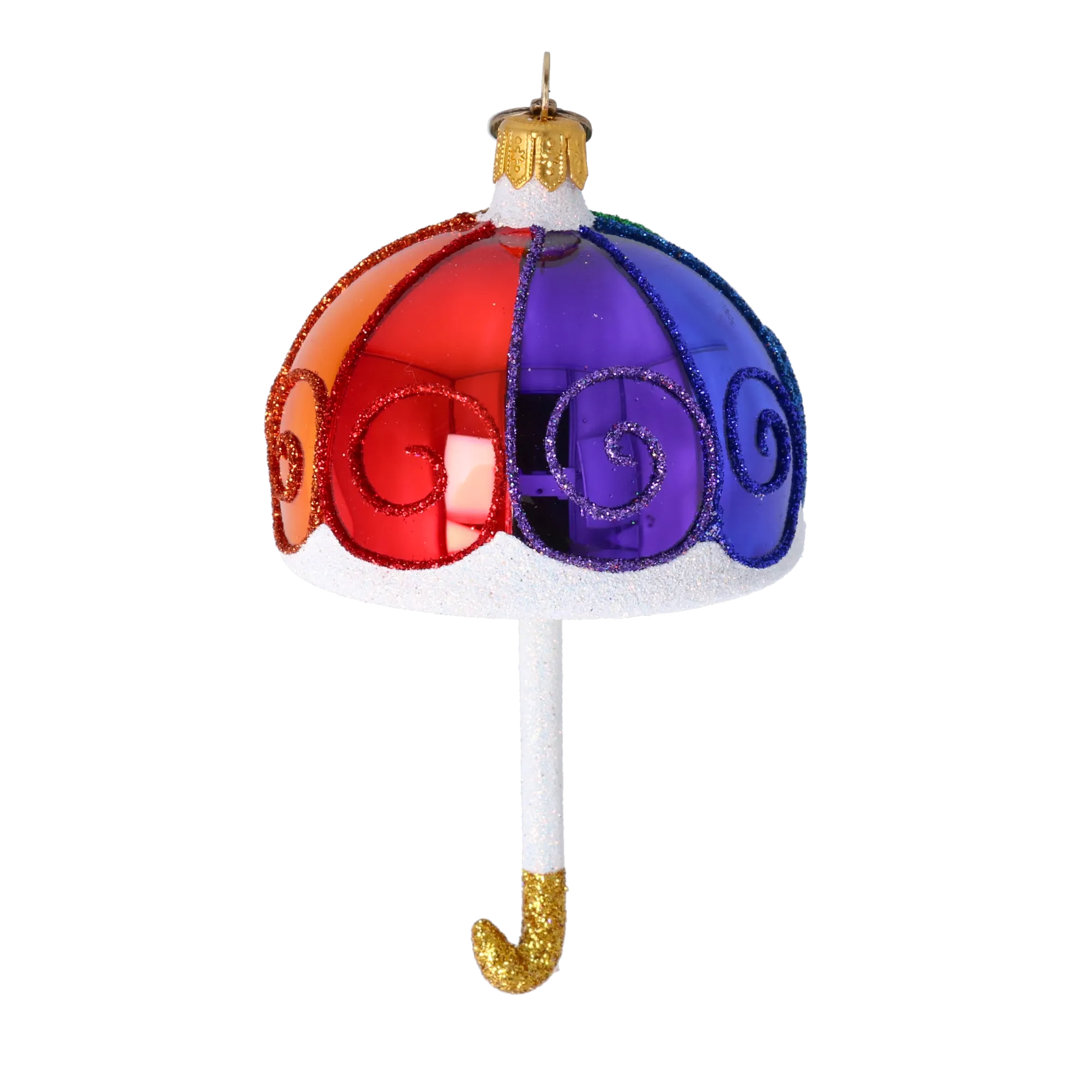 Rainbow Parasol Premium christmas glass ornament 2022-490