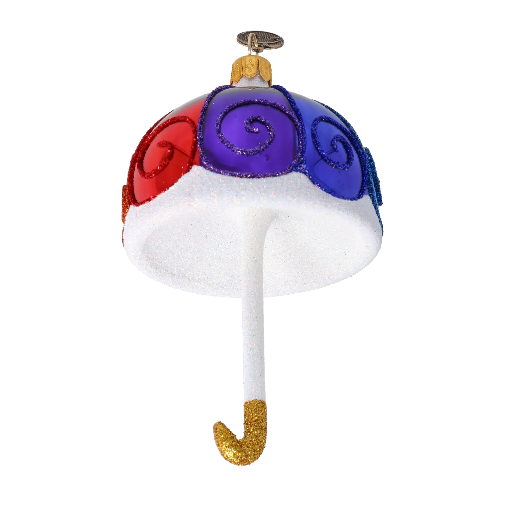 Rainbow Parasol Premium christmas glass ornament 2022-490