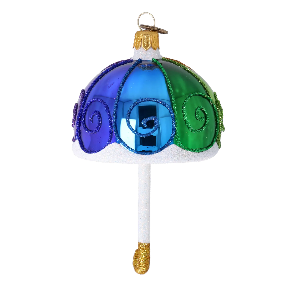 Jubilant Promenade | Hand-Painted Glass Ornament | Blubom 2022-490
