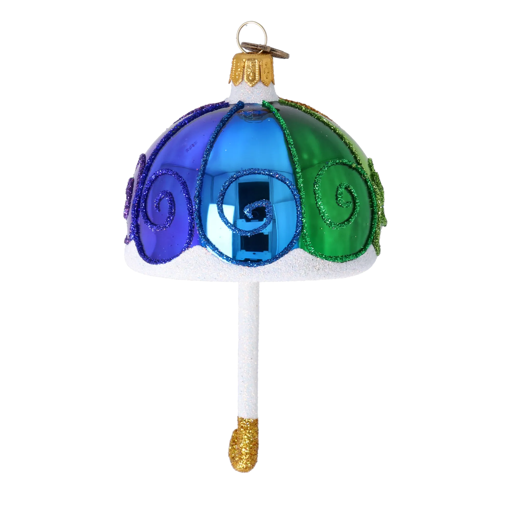 Rainbow Parasol Premium christmas glass ornament 2022-490