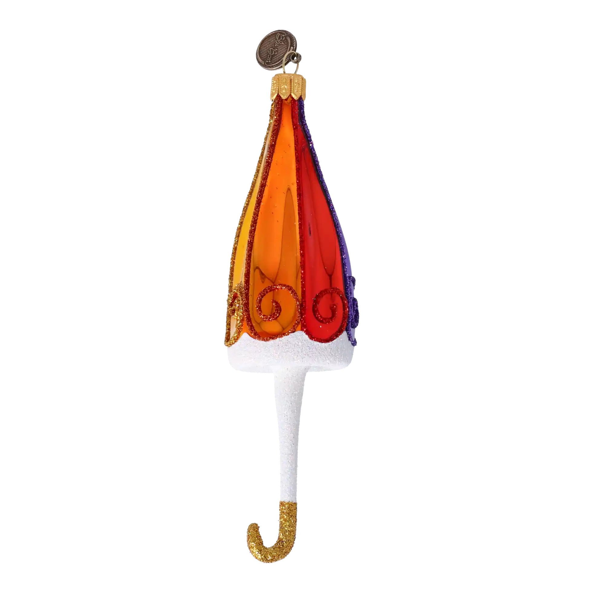 Malownicza Złożona Parasolka Szklana Ozdoba