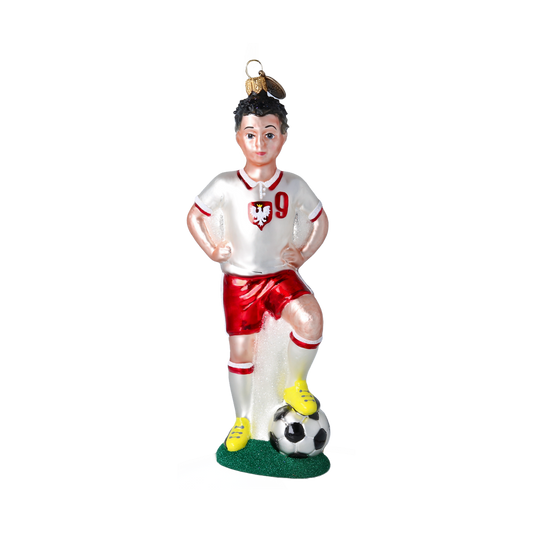 Perfekcyjny Piłkarz Szklana Ozdoba