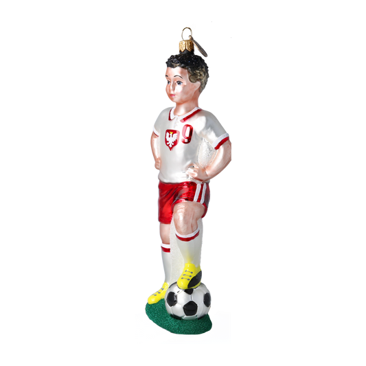 Perfekcyjny Piłkarz Szklana Ozdoba