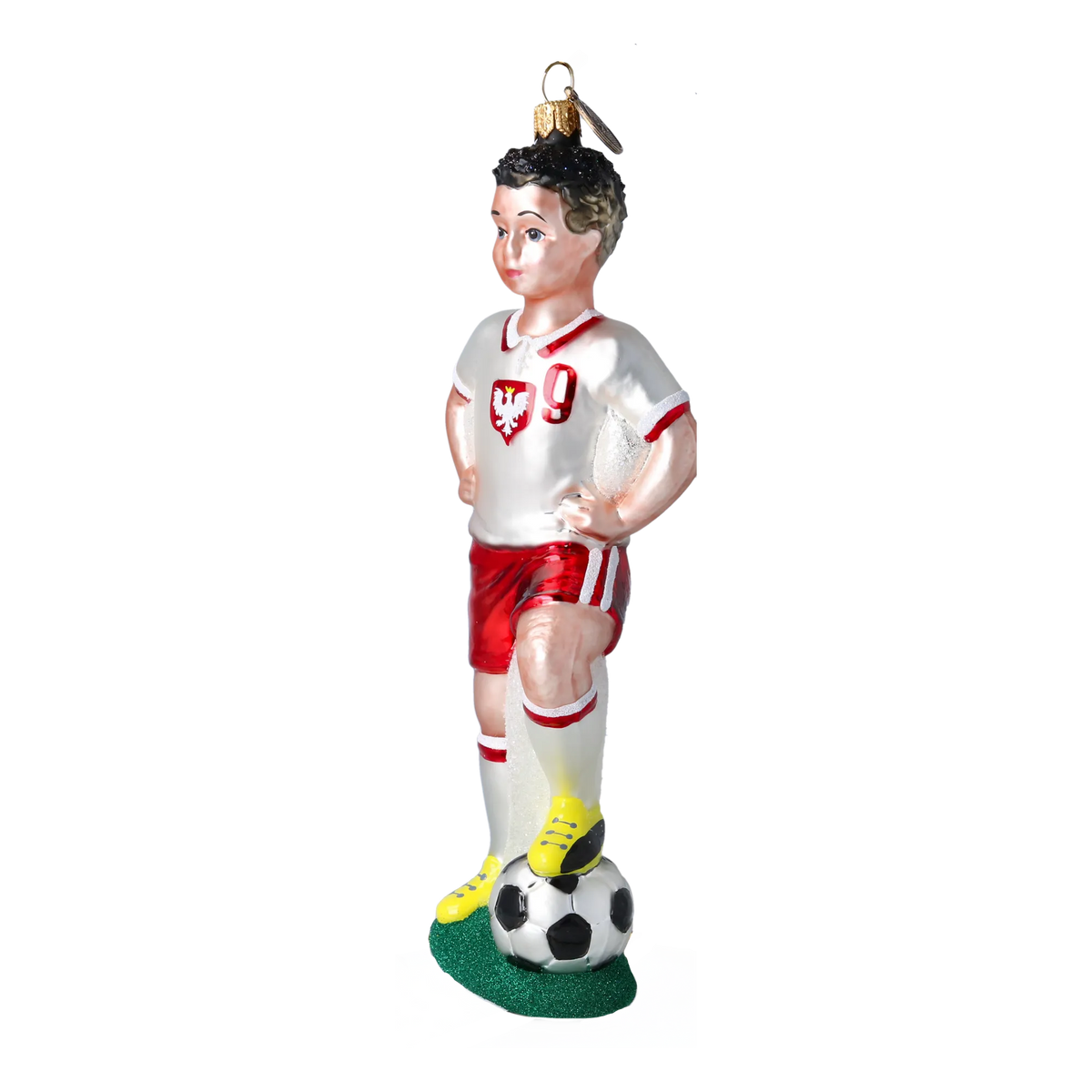 Valiant Number Nine | Hand-Painted Glass Ornament | Blubom 2022-496