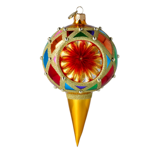 Glass Ornament Royal Jewel Handmade Glass Christmas ornament 2022-498
