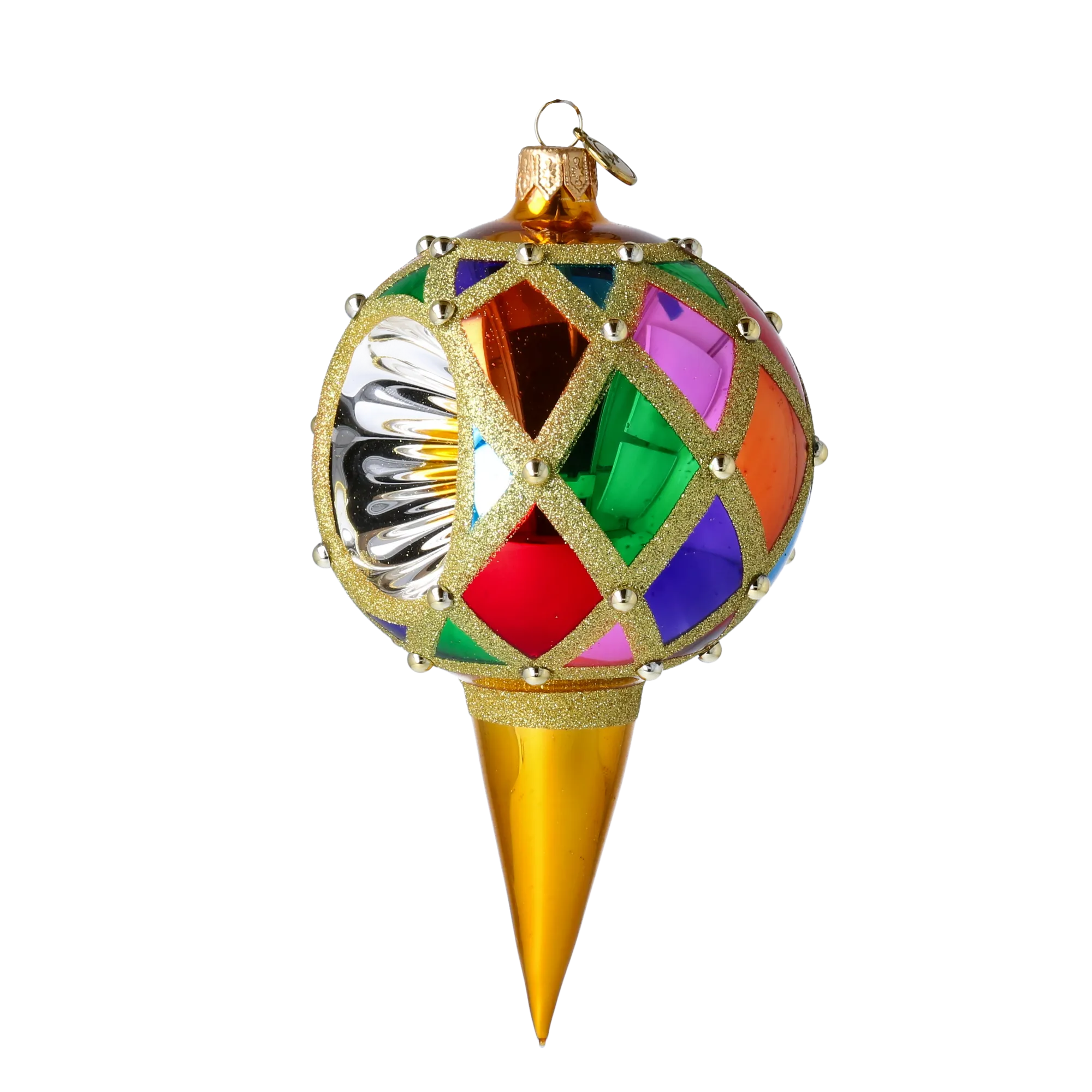 Glass Ornament Royal Jewel Handmade Glass Christmas ornament 2022-498