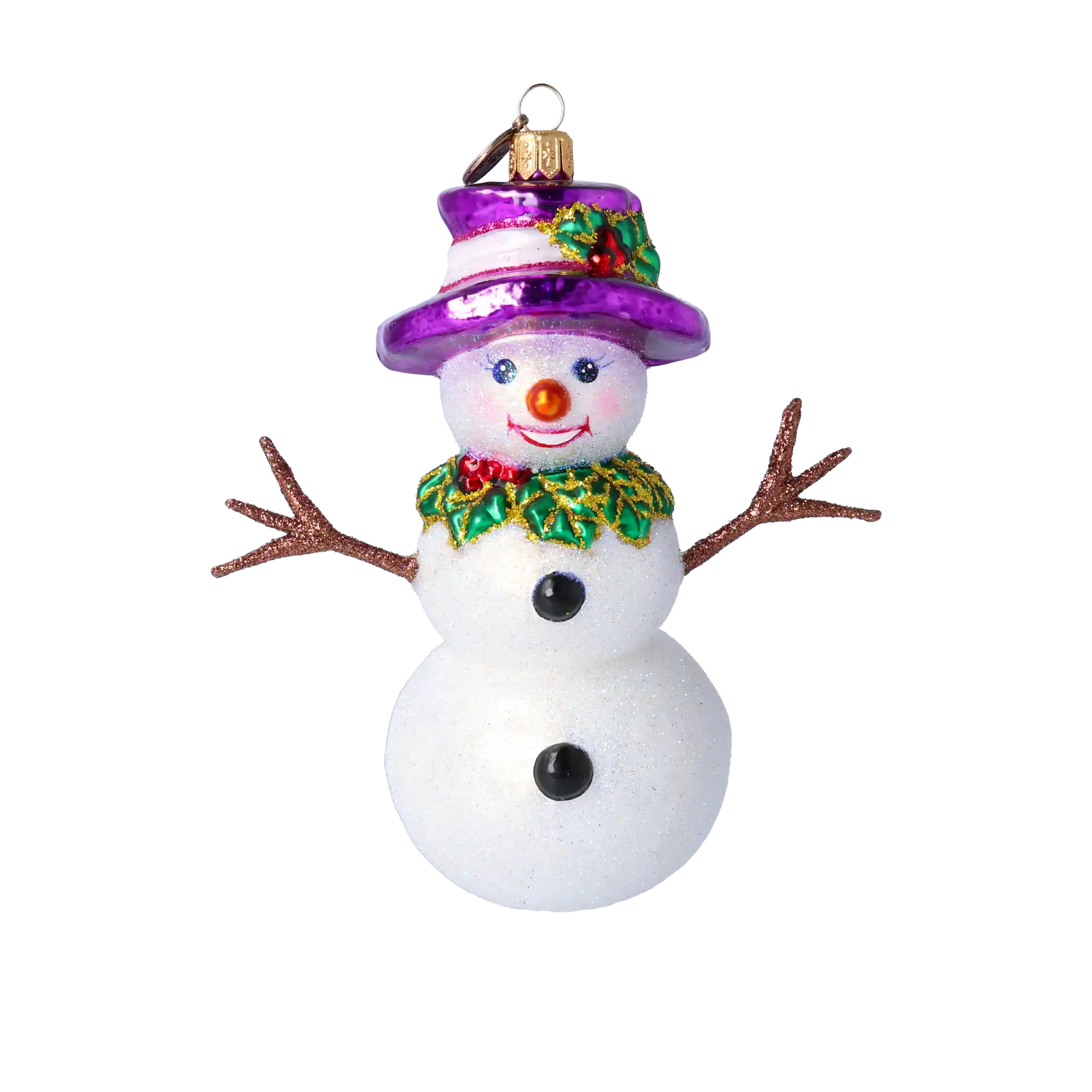 Jesienny Bałwanek Szklana Ozdoba