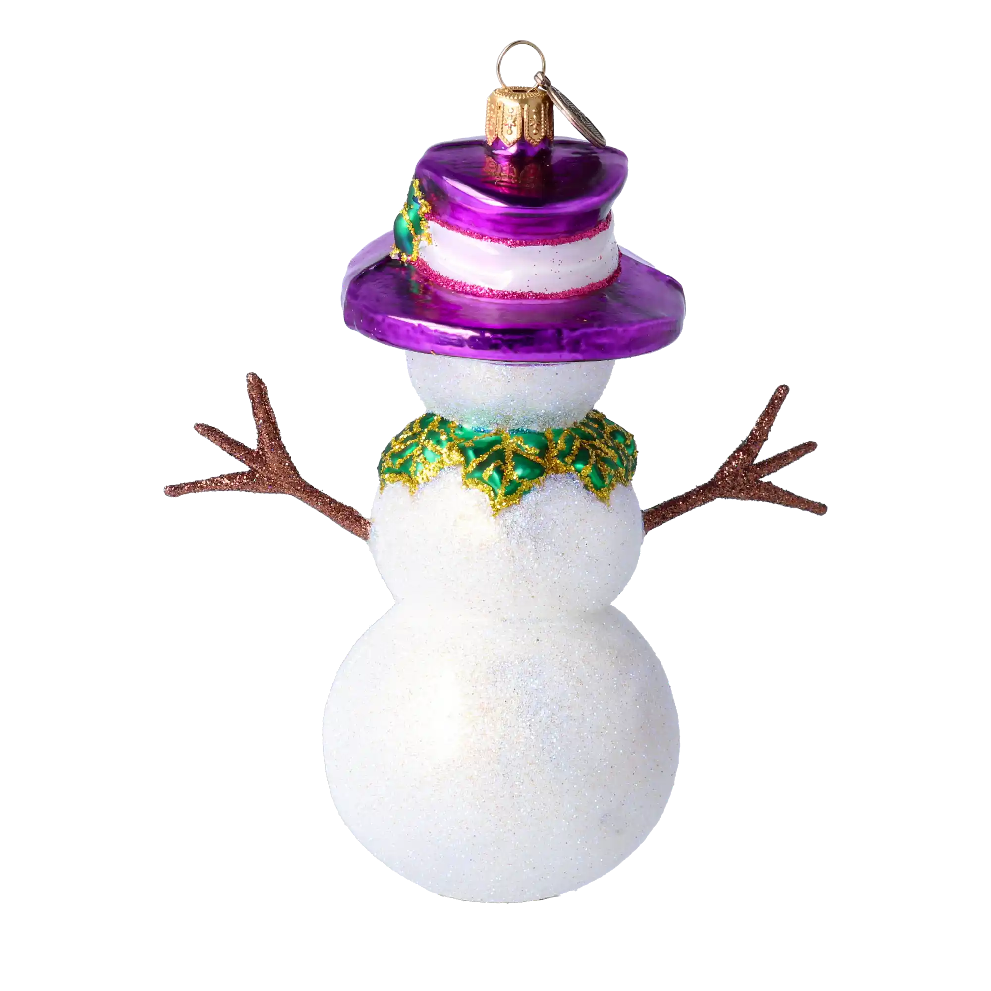 Jesienny Bałwanek Szklana Ozdoba