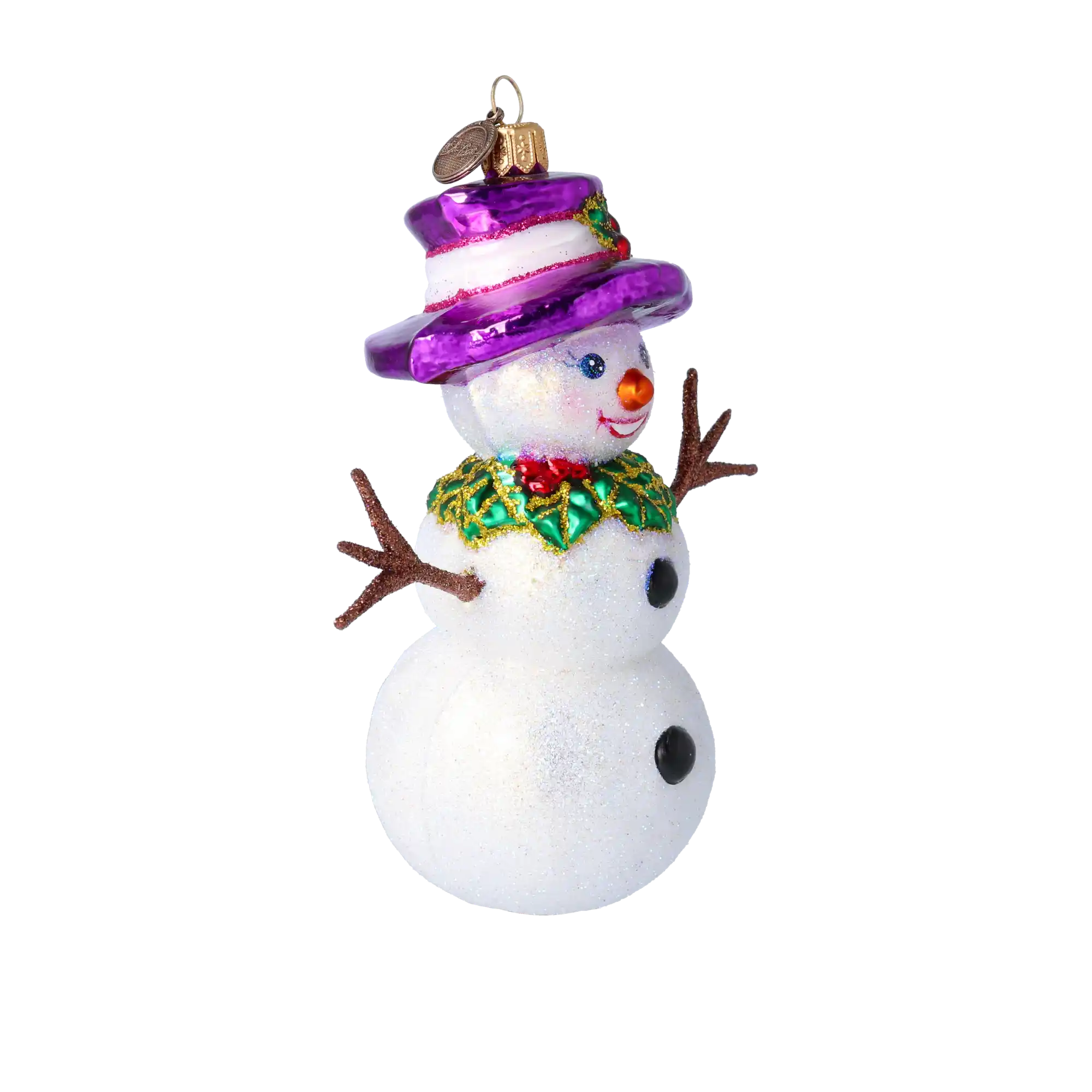 Jesienny Bałwanek Szklana Ozdoba