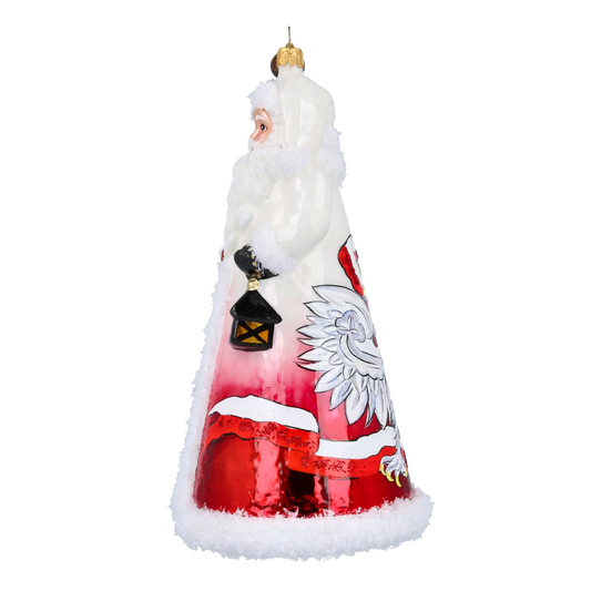 Mikołaj Patriotyczny Szklana Ozdoba