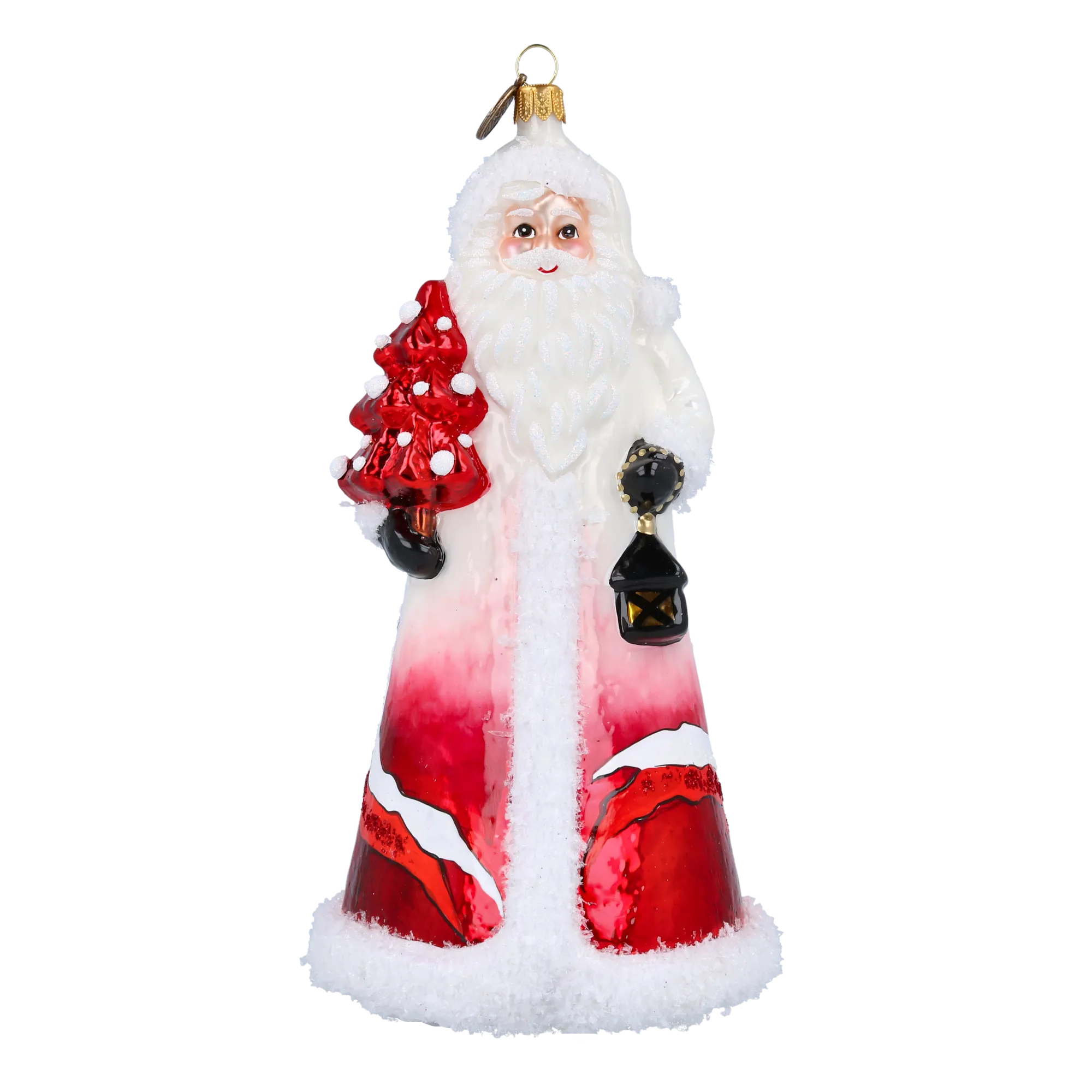 Polish Santa with Eagle  Handmade Glass Christmas ornament 2022-502