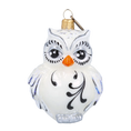 Load image into Gallery viewer, Snowy White Owl Premium christmas glass ornament 2022-504
