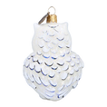 Load image into Gallery viewer, Snowy White Owl Premium christmas glass ornament 2022-504
