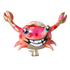 Exultant Coral Mariner | Hand-Painted Glass Ornament | Blubom 2022-506