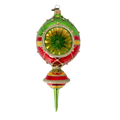 Gilded Meridian Echo | Hand-Painted Glass Ornament | Blubom 2022-510