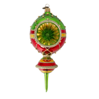 Gilded Meridian Echo | Hand-Painted Glass Ornament | Blubom 2022-510