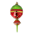 Load image into Gallery viewer, Christmas Drop Reflex. Handmade Glass Christmas ornament. 2022-510
